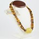 Amber necklace for adults luxury long